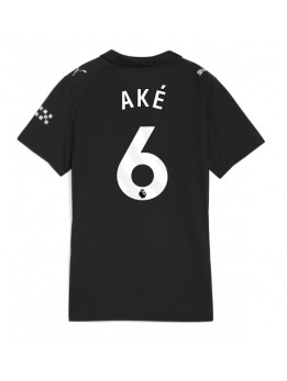 Billige Manchester City Nathan Ake #6 Bortedrakt Dame 2025-26 Kortermet